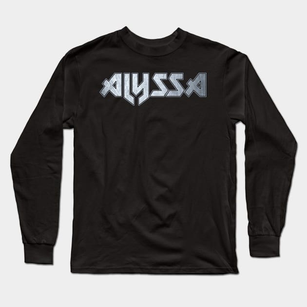 Heavy metal Alyssa Long Sleeve T-Shirt by KubikoBakhar